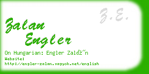 zalan engler business card